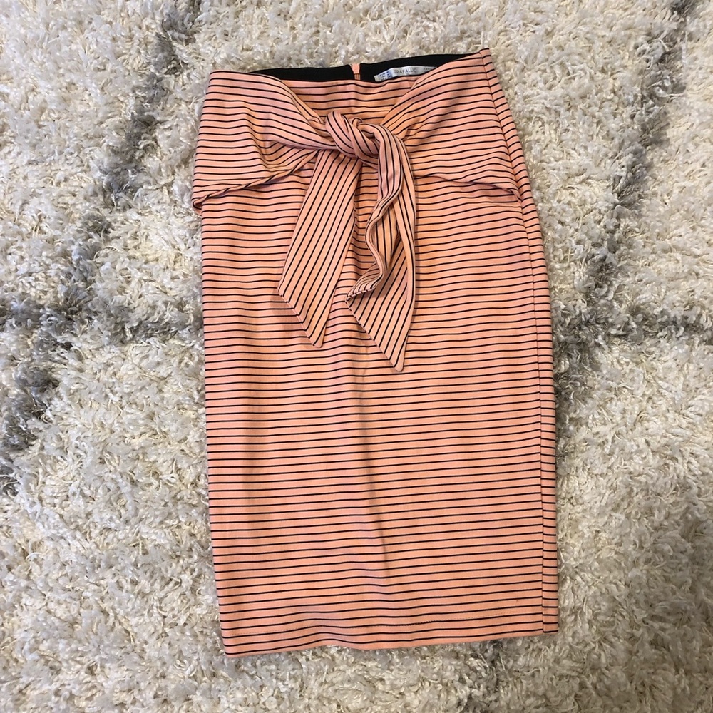 Zara Striped Pencil  Skirt